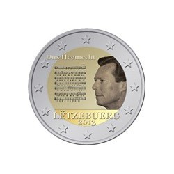 2 Euro herdenkingsmunt Luxemburg 2013 "Volkslied van Groothertogdom...