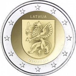 Pièce 2 euro commémorative Lettonie 2016 "Vidzeme" (UNC)