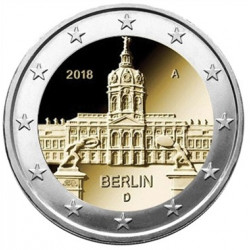 Pièce 2 euro commémorative Allemagne 2018 "Berlin 5 ateliers" (UNC)