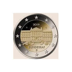 Pièce 2 euro commémorative Allemagne 2019 "Bundesrat atelier A" (UNC)