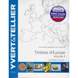 Yvert & Tellier catalogue des timbres d'Europa volume 4 (Pologne-Russie)...