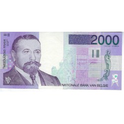 Billet de banque Belgique 2000 franc Victor Horta