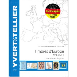 Yvert & Tellier postzegelcatalogus van Europa deel 1 (Albanie-Bulgarie)...