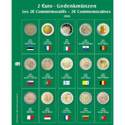 SAFE feuille pré-imprimée pour pièces 2 € N°21 (2018)