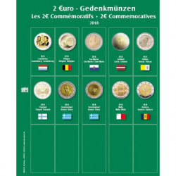 SAFE voordrukblad voor 2€ munten blad N°22 (2018)