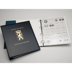 DAVO album luxe monnaies de Belgique I (Léopold I / Léopold II)