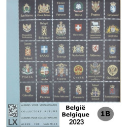 DAVO supplement luxe Belgique 2023 1B (timbres isolés de blocs et carnets)