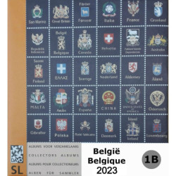 DAVO supplement standard-luxe Belgique 2023 1B (timbres isolés de blocs...