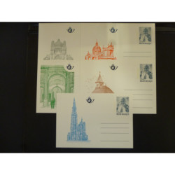 Belgische briefkaarten BK34-38