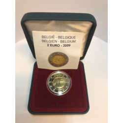 2 Euro herdenkingsmunt België 2009 "10 jaar EMU" (QP)